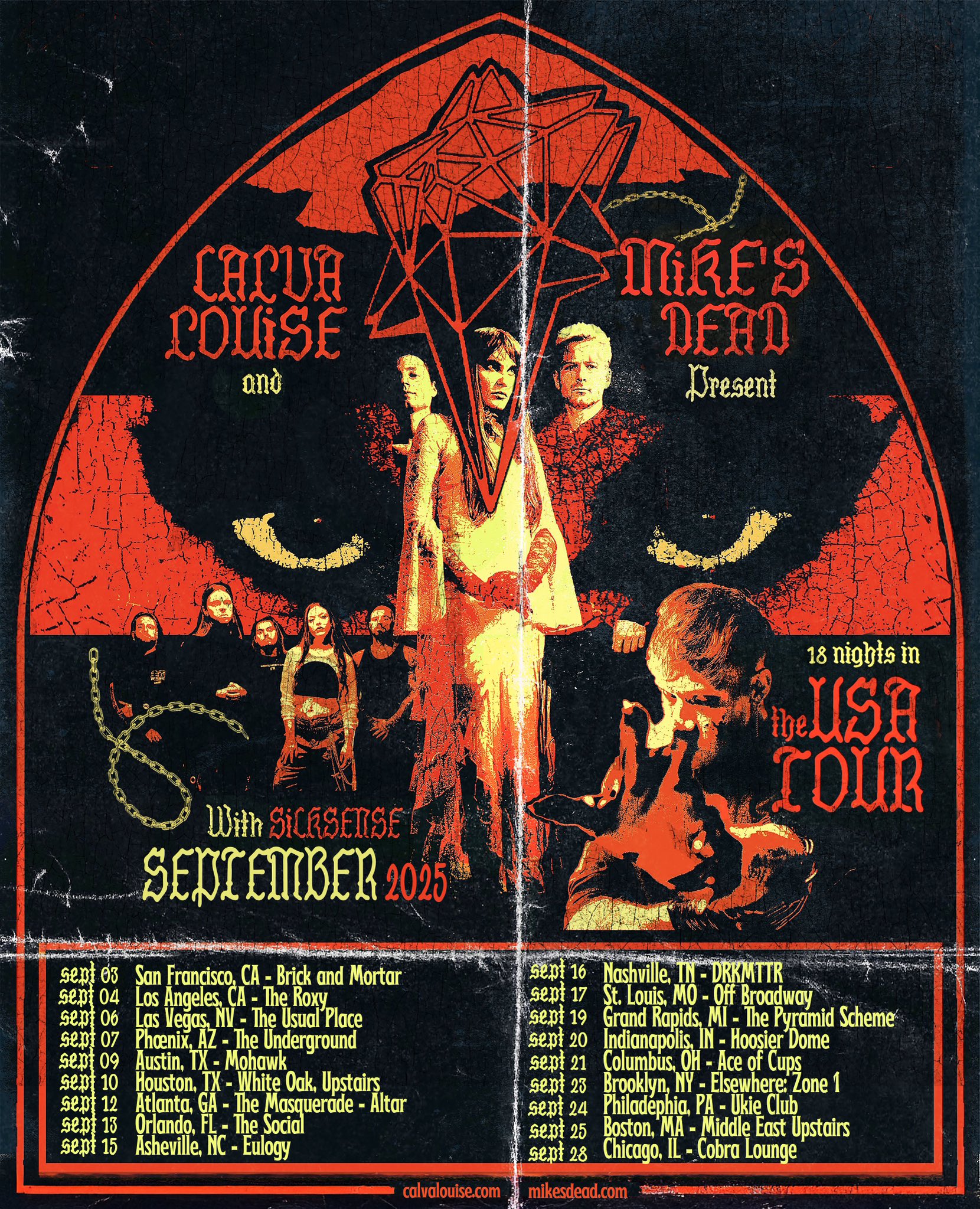 Calva Louise 18 nights in the USA TOUR Tour Poster 2025